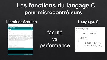 Programmes Arduino contre le langage C dans Atmel Studio