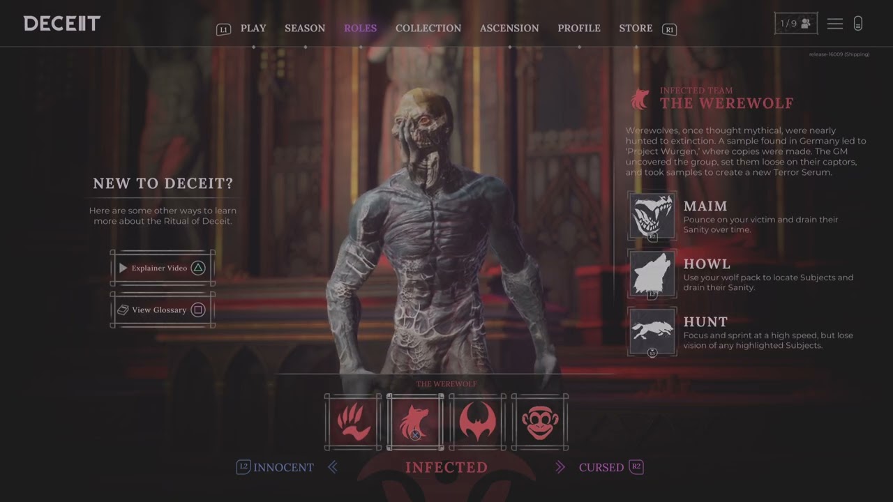 Deceit 2 New Roles Section