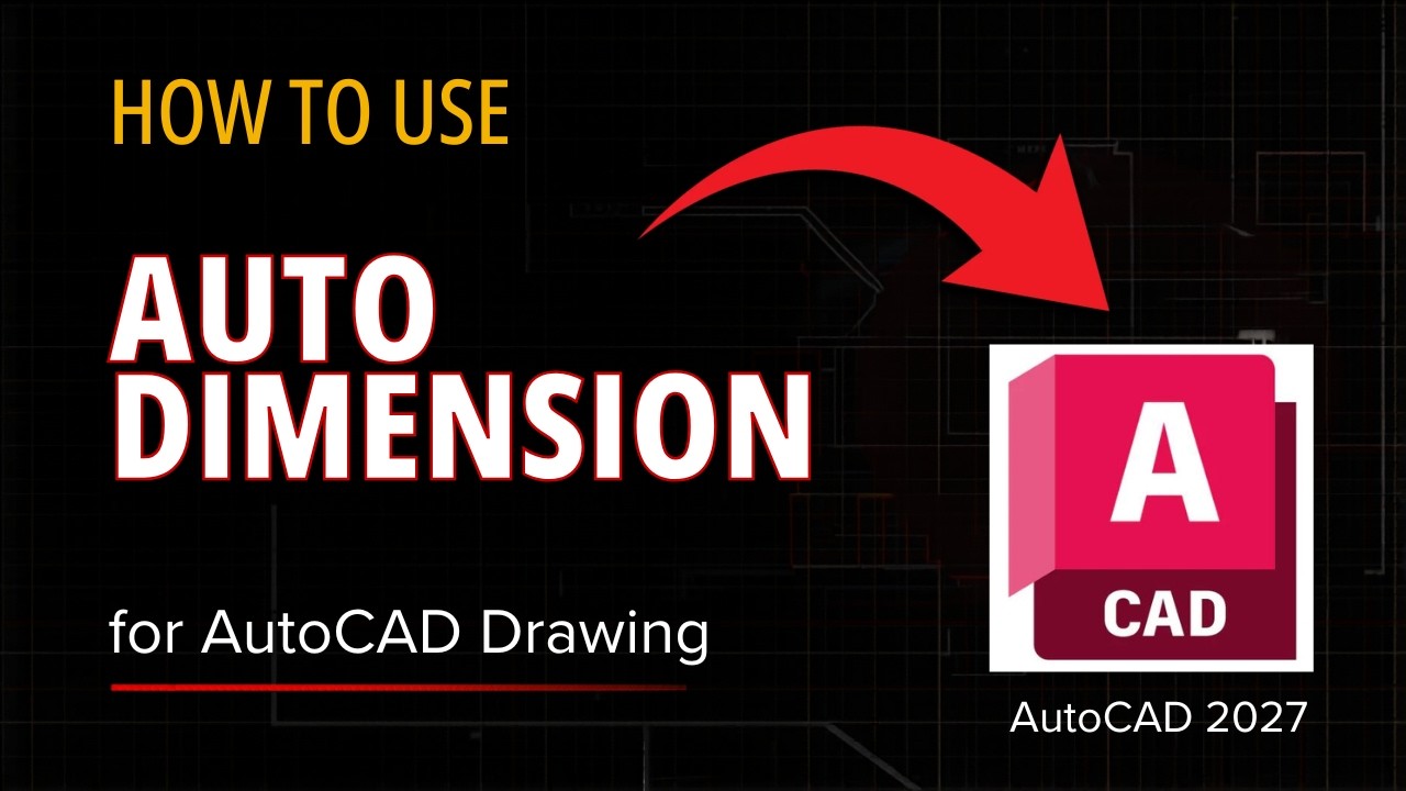 Auto Dimension in AutoCAD 2027 - YouTube