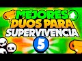 🥇 ¡LOS MEJORES DÚOS para GANAR en SUPERVIVENCIA! [5] 💪