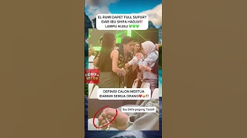 El Rumi Calon menantu idaman Ibu Cipa❤️🤩‼️ #shorts #elrumidansyifahadju
