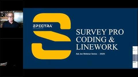 Spectra Geospatial Webinar, Survey Pro Coding and Linework