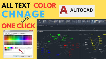 AutoCAD All Text Color Change with One Click