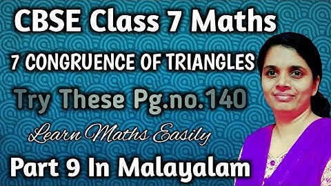Try These pg.no.140/CBSE Class7 Maths Chapter 7 In Malayalam