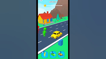 🦁shape change transform race game level.38 #shorts