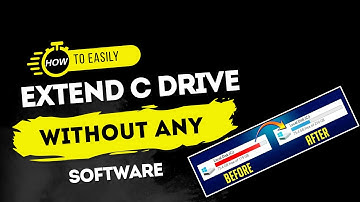 How To Extend C Drive In hp laptop windows 11