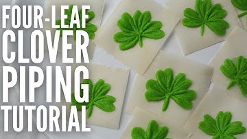 How to pipe a Shamrock | Easy four-leaf clover St Patrick
