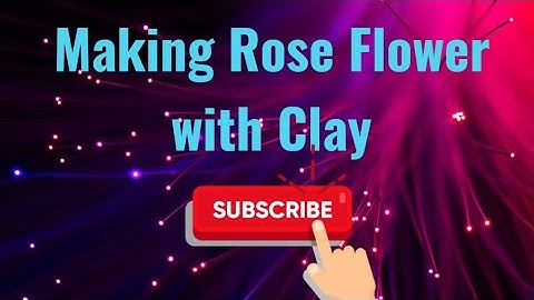 How to make rose with clay/clay art idea | #art #diy #craft