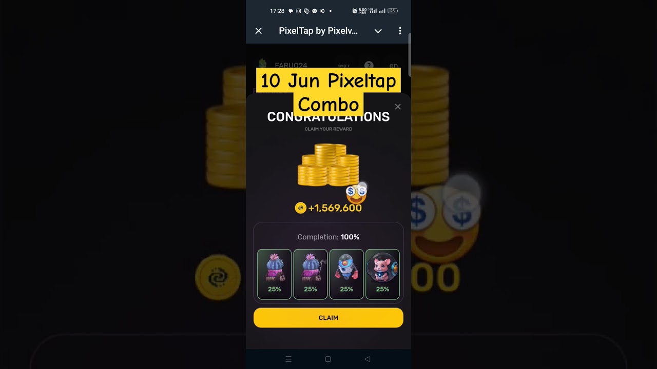PixelVerse Today Combo Card Live || 