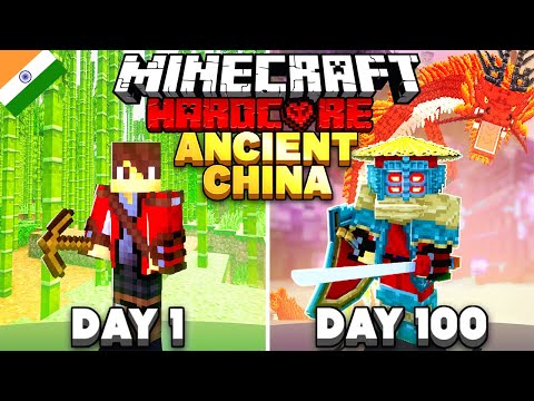 I Survived 100 Days in ANCIENT CHINA in Hardcore Minecraft (HINDI) (हिन्दी)