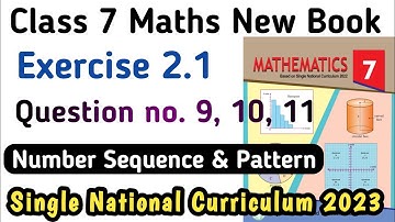 Class 7 Math Unit 2 Exercise 2.1 New Book | Chapter 2 Ex 2.1 Question no. 9,10,11 | Learning Zone