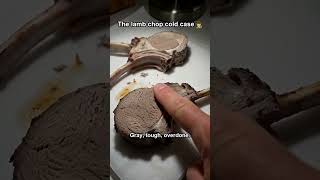 The lamb chop cold case 🔍 #cookingfail #lambchops #foodtok #shorts