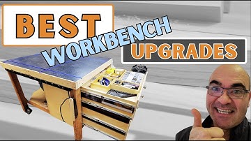 "Remodeling" and adding drawers, laminate top, t-track and a bench vise to my old work bench.