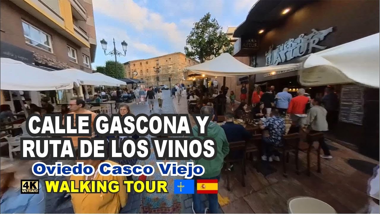 CALLE DE LA SIDRA 🍏  RUTA DE LOS VINOS 🍷 OVIEDO ANTIGUO #walkingtour