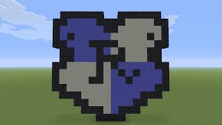 Minecraft Pixel Art - RavenClaw Shield
