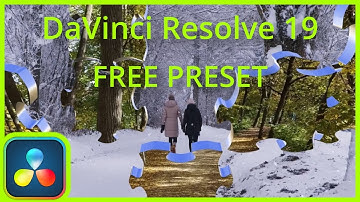 DaVinci Resolve 19. FREE PRESET a 3D Puzzle Transition.