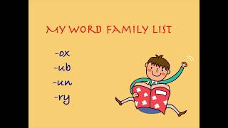 Word Family Set 6 [-ox, -ub, -un, -ry] | Word Reading/Spelling | Practice with me Details