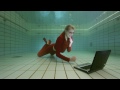 #111 checking emails under water