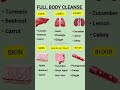 Full Body Cleanse Naturally|Best Foods for Liver, Kidney, Lungs&Blood Detox #healthyeating #diettips