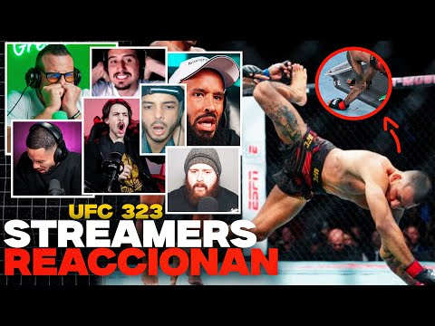STREAMERS REACCIONAN A LA FATAL LESIÓN DE PANTOJA | UFC 323 REACCIÓN EN ESPAÑOL