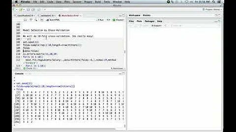 Statistical Learning: 6.R.3 Model Selection and Cross-Validation