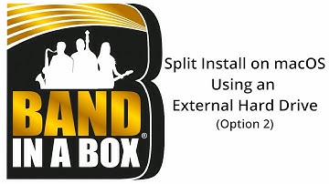 Band-in-a-Box® Split Install On macOS Using an External Hard Drive