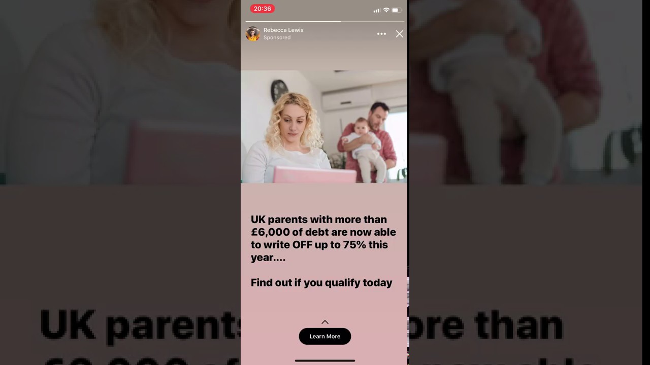 Facebook In Story Ad Example