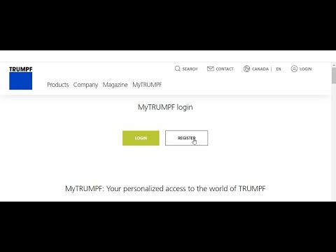 MyTRUMPF: In a minute – Kostenlos Account registrieren