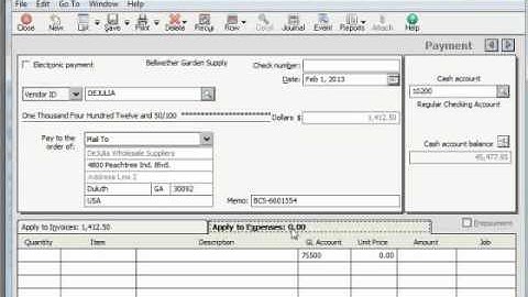 Sage 50 Tutorial The Payments Window Sage Training Lesson 7.5