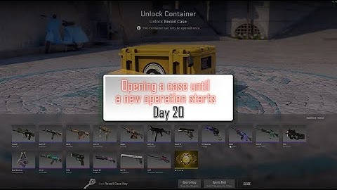 Opening a case until a new CS2 operation starts - Day 20