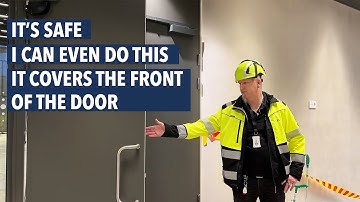 Even the leading edge of the door is covered (testimonial)