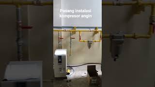 pasang instalasi kompresor angin.#project #pemasangan #instalasi #kompresorangin #test
