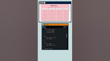 Making of OMR sheet | CSS     #htmlcss #shorts