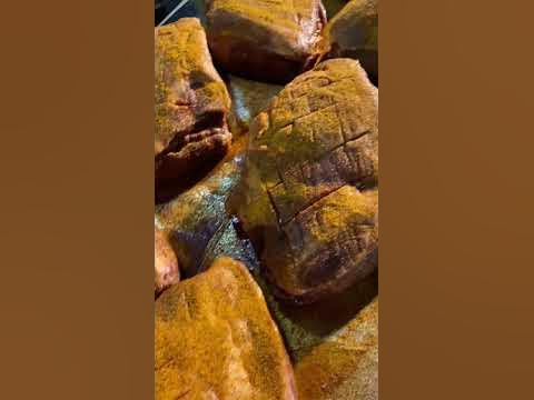 Cheshire pork butts getting seasoned before hitting the Primitive 500