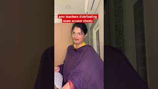 teachers distributing exam answer sheets #funny #teachers