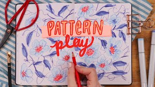 From Flower Doodles to Beautiful Floral Pattern | Beginner Art Tutorial