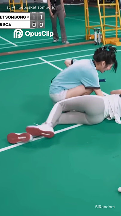 Body hot Eca Aura saat badminton, Eca & Vonzy vs Pebasket sombong #viralvideo #viralshort #ecaaura