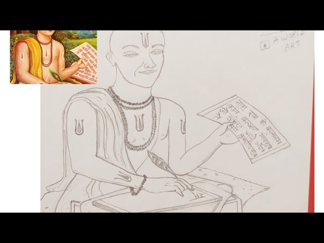 How To Draw Tulsidas Picture  Tulsidas Sketch  Tulsidas Drawing  YouTube