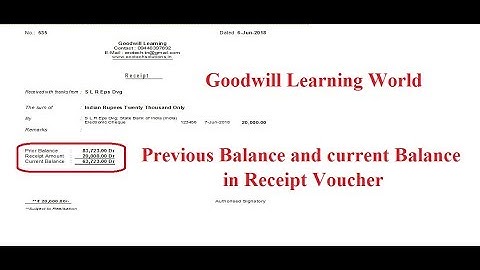 Tally TDL for Previous Balance and Current Balance in Receipt Voucher -  Free Tally Add on Download