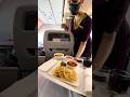 Enjoying luxurious food at 36000 feet heights  business class  shorts vlog