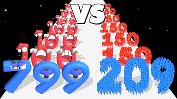 CROWD NUMBER RUN 3D /vs NUMBER MASTER ∞ Number Gameplay Android iOS • Master Merge Run Games