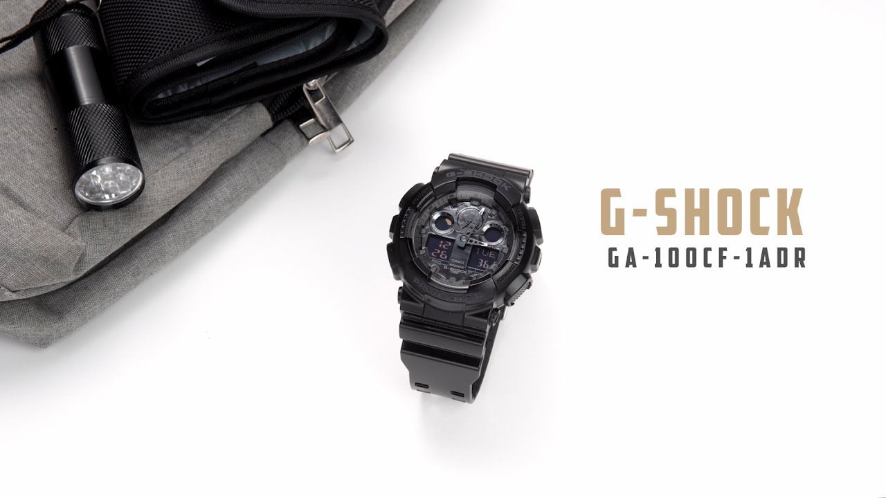 Review đồng hồ G-Shock GA-100CF-1ADR khả năng chịu nước 20 atm.