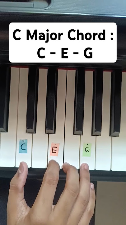 C Major Chord 😱🔥#chords  #pianotutorial #beginners