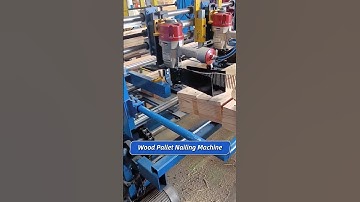 Wood Pallet Nailing Machine Automatic Processing Nailing with 3 nail guns