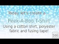 IT506 - Let&#39;s create a Peek-A-Boo T-Shirt!!