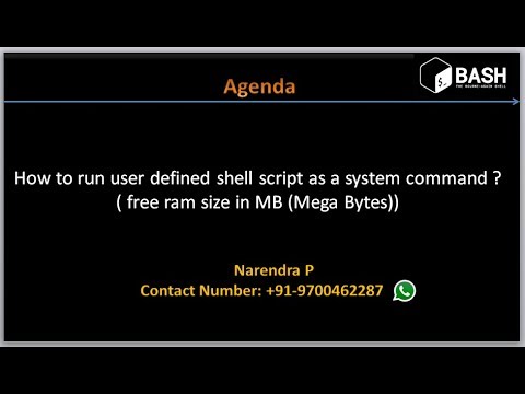 Complete Shell Scripting Tutorials| How to run user defined shell ...