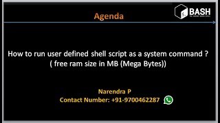 Complete Shell Scripting Tutorials| How to run user defined shell scirpt as system command  ? Wealth