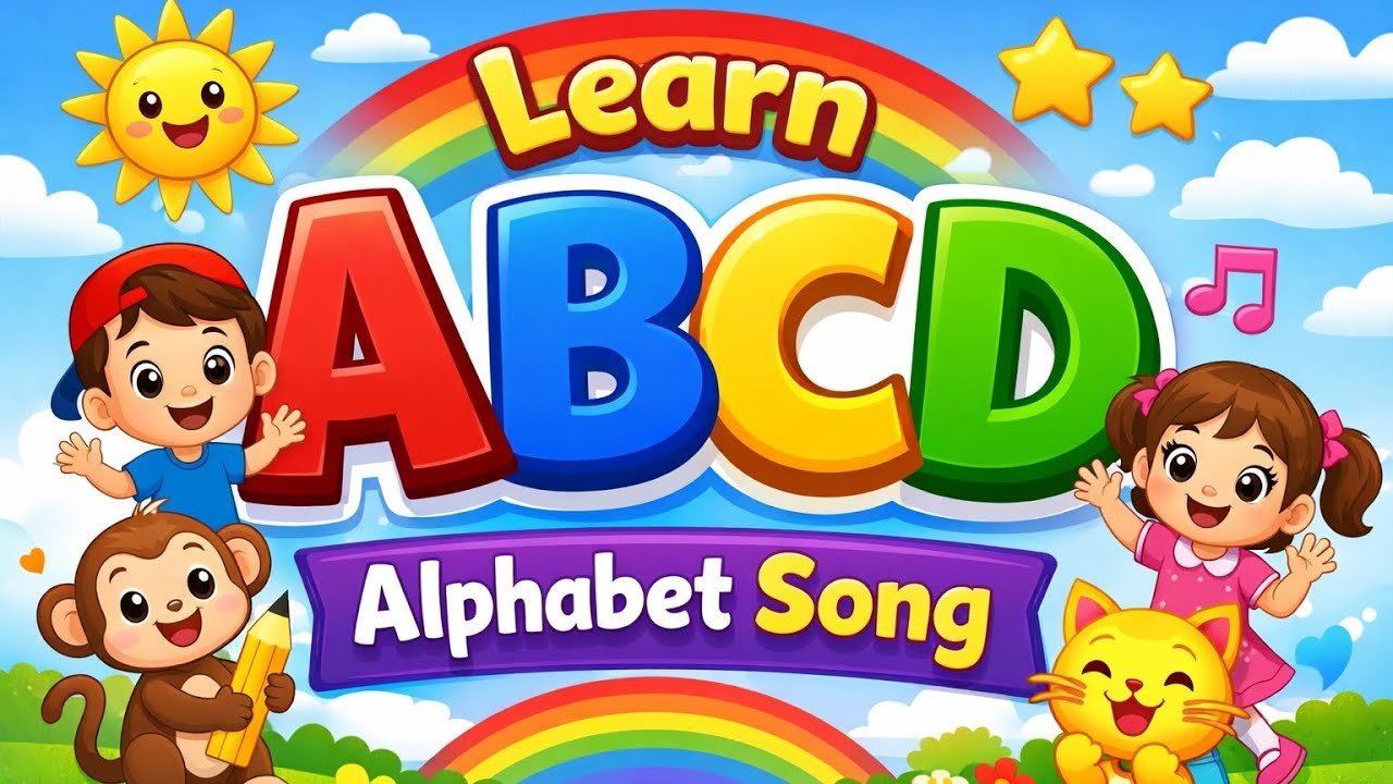 ABCD Song for Kids 🎶 | ABCD Song | Learn Alphabet A to Z | Nursery ...