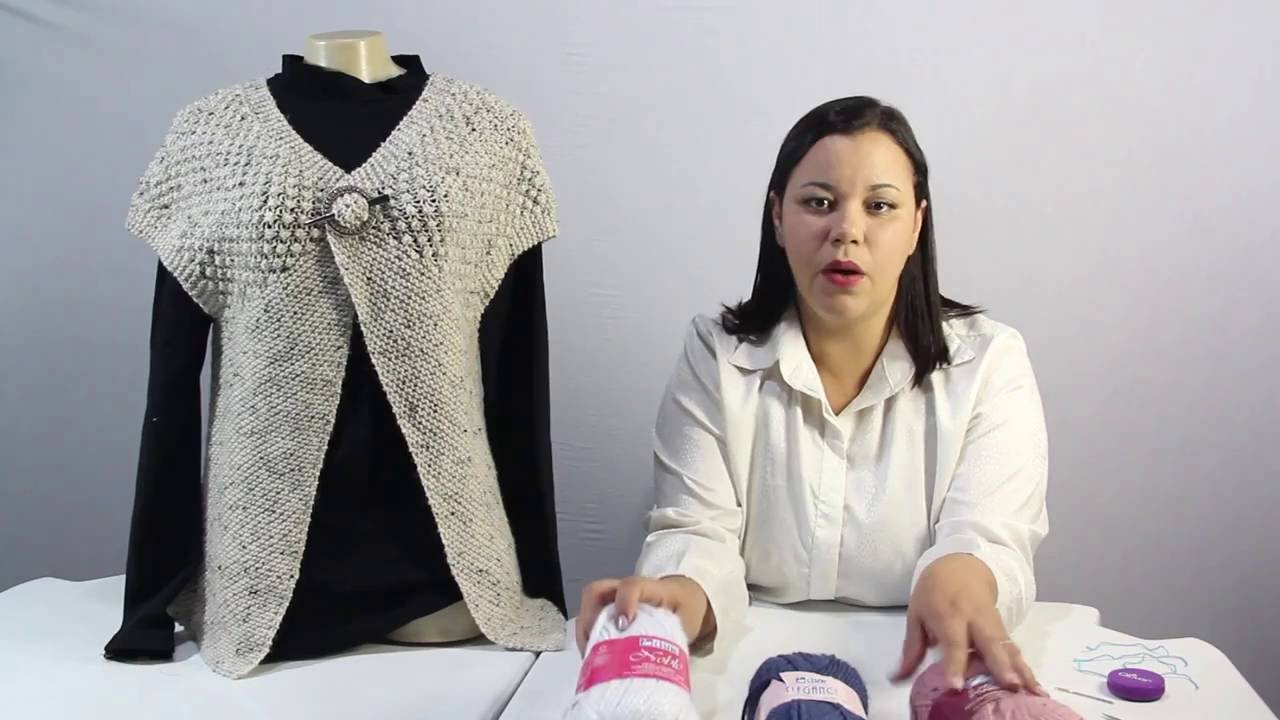 Eliete Massi   Colete de trico Enviesado