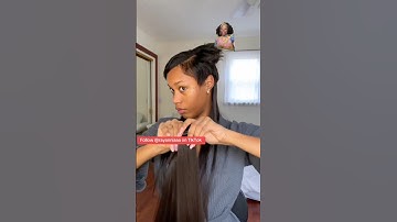 Clip in extensions on short hair #hairstyle #hair #haircut #haircare #viralvideo #shorts